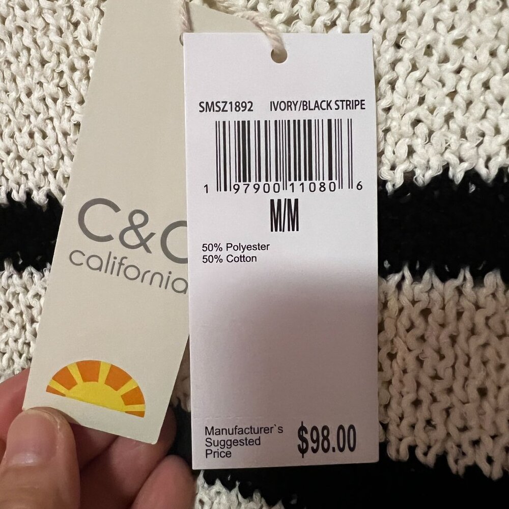 C&C California Black and White Striped Dress - Picture 7 of 9